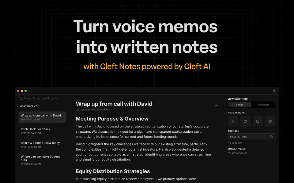 Cleft Notes screenshot